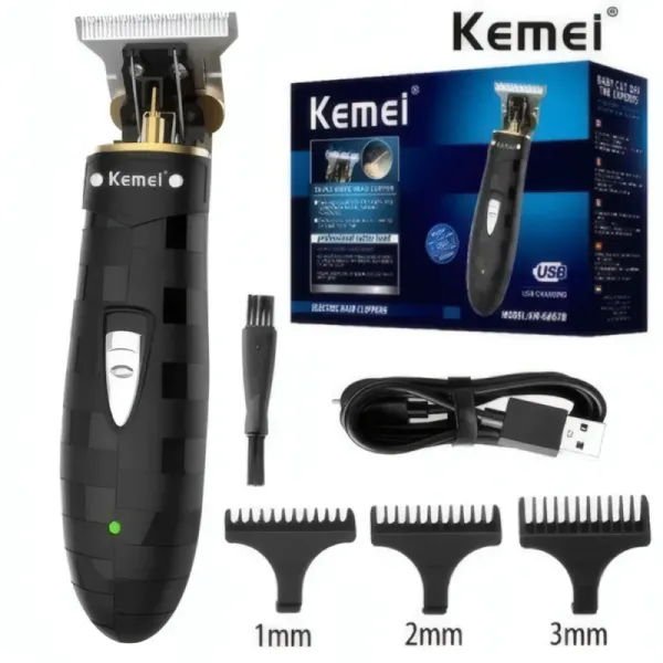 Tondeuse à cheveux KEMEI KM-6267B - Électrique rechargeable