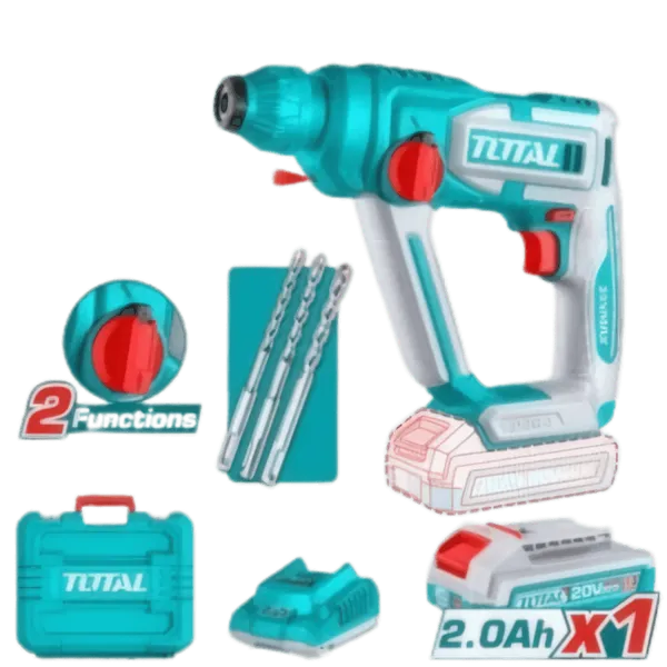 Perforateur Sans Fil 20V TOTAL - Compact & SDS Plus