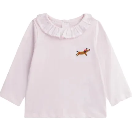 T-shirt Rose tendre pour bébé fille,9mois