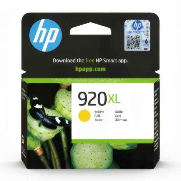 Cartouche d'Encre HP 920XL Jaune - 6ml