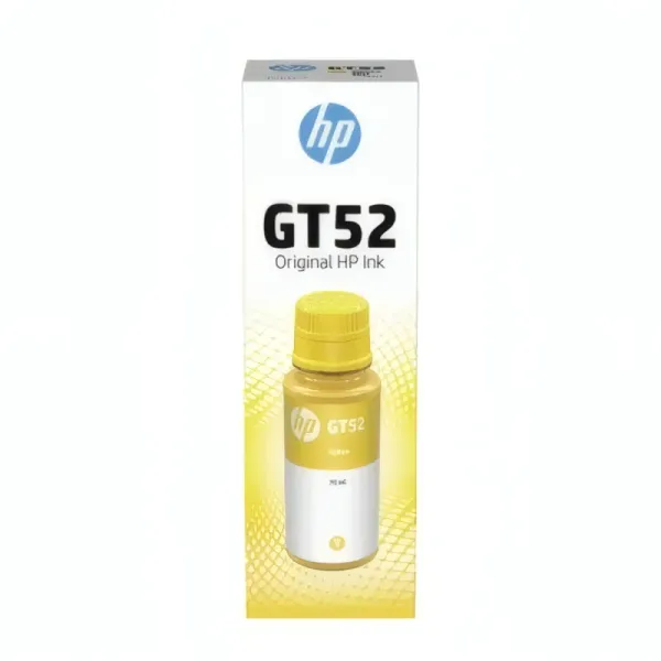 Cartouche d'Encre Jaune HP-GT52 70ml pour Imprimantes HP