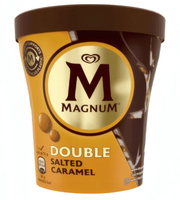 MAGNUM – Pot de Glace Double Caramel Salé – 440 ml