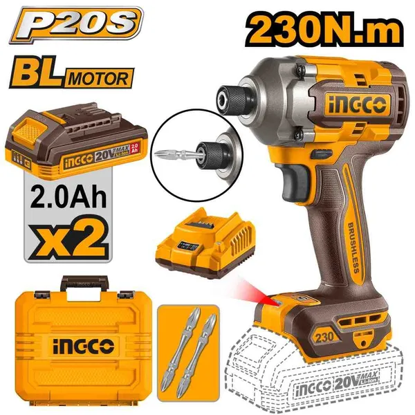 Visseuse à chocs sans fil 20V INGCO CIRLI2023