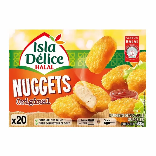 ISLA DELICE - Nuggets de poulet halal original - 400G