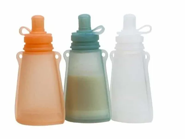 3 Récipients Silicone Réutilisables 120 ml pour Aliments Bébé – Pratiques et Écologiques
