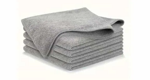 Ensemble de Torchons de Cuisine Gris Clair – 5 Pièces