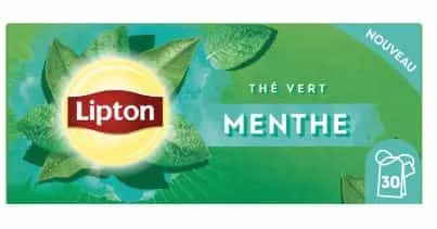 LIPTON - Thé Vert à la Menthe - 30 sachets