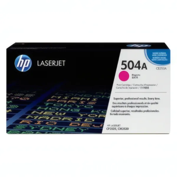 Toner HP-504A Magenta pour Imprimantes LaserJet