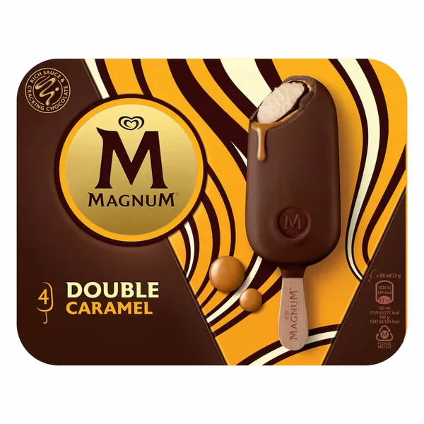 MAGNUM - Glace Double Caramel x4- 284g