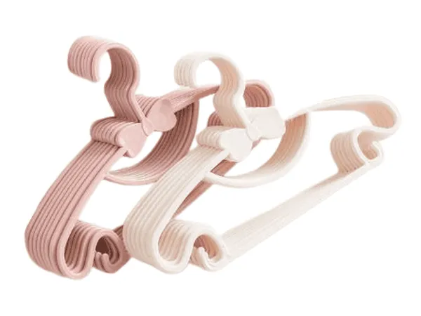 Lot de 20 Cintres Enfant Antidérapants – Blanc, Léger & Pratique