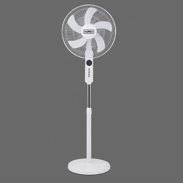 Ventilateur Koreq 18" Sur Pied Avec Commande Blanc FS45A790