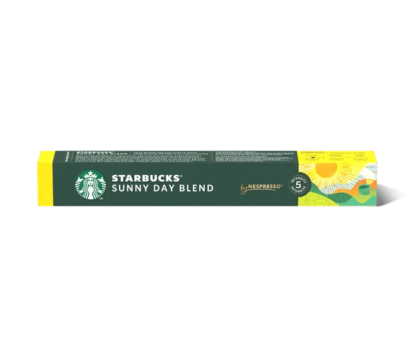 STARBUCKS-Sunny Day Blend by nespresso intensité 5, 10 capsules