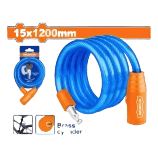 Antivol à Câble pour Vélo et Moto 15mm x 1200mm - WBK1115