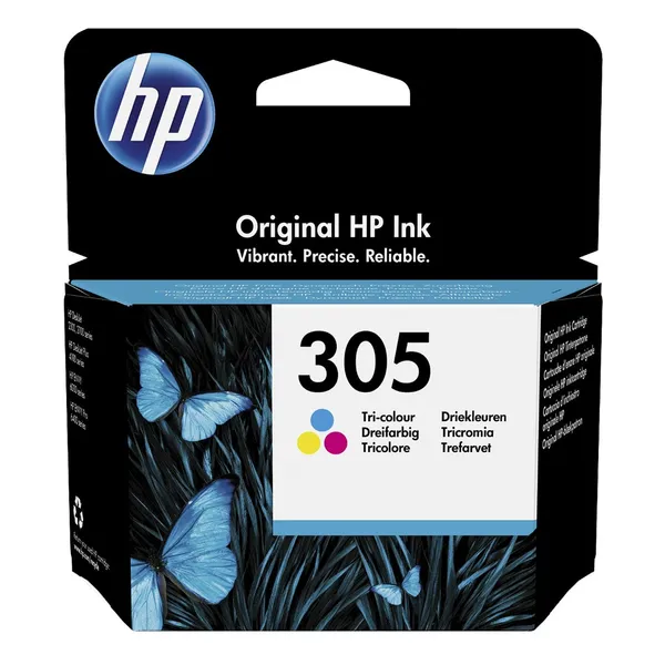 Cartouche d'encre HP 305 trois couleurs (3YM60AE), 100 pages