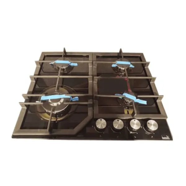 Plaque De Cuisson Enduro Encastrable 4FEUX A Gaz 60CM Verre Noir PBL025
