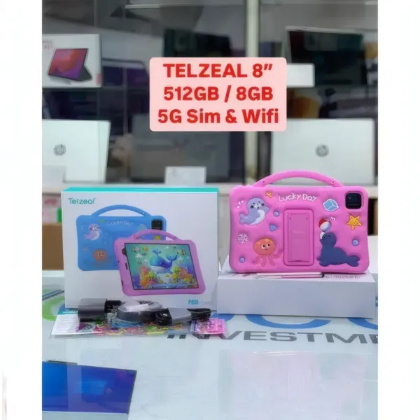 Telzeal Tab P801 Kids – La Tablette Éducative Ultime pour Enfants (8GB RAM | 512GB | 8″)