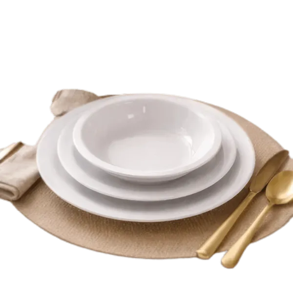 Ensemble 3 Assiettes de table Incassable