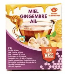 Sen Wass – Thé Miel, Gingembre & Ail – Pack de 10 Sachets