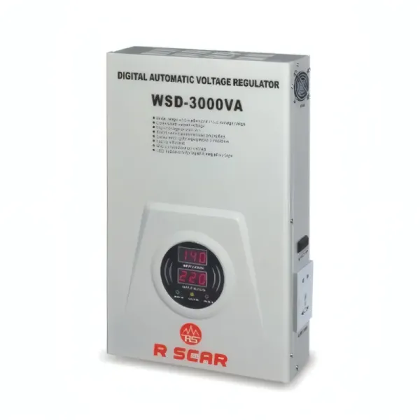 Régulateur de tension automatique R SCAR WSD-3000VA - Contrôle par microprocesseur