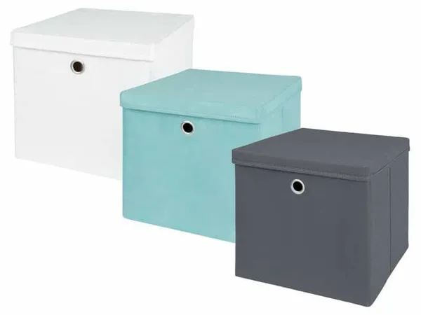 Boîte de rangement en tissu Petite pour accessoires et vêtements