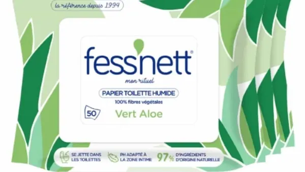FESS'NETT - Papier Toilette Humide Aloe Vera – x50 Lingettes
