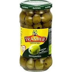 Olives vertes dénoyautées sans conservateur Tramier 160 g