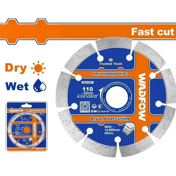 Dry diamond disc