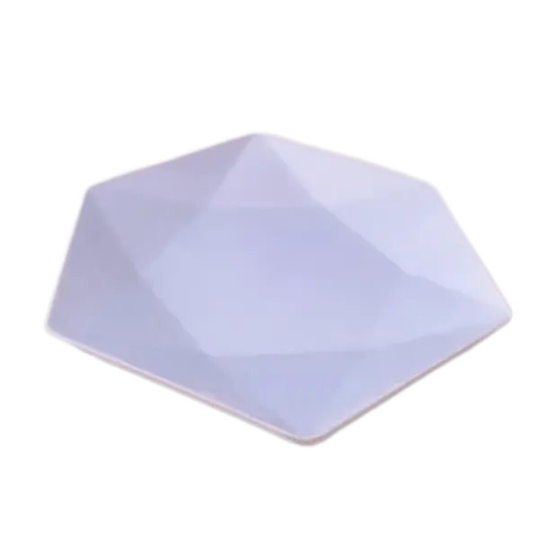 Assiette plate incassable forme hexagonale