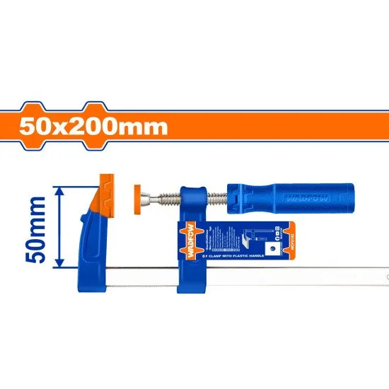 Serre-joint en F avec poignée en plastique