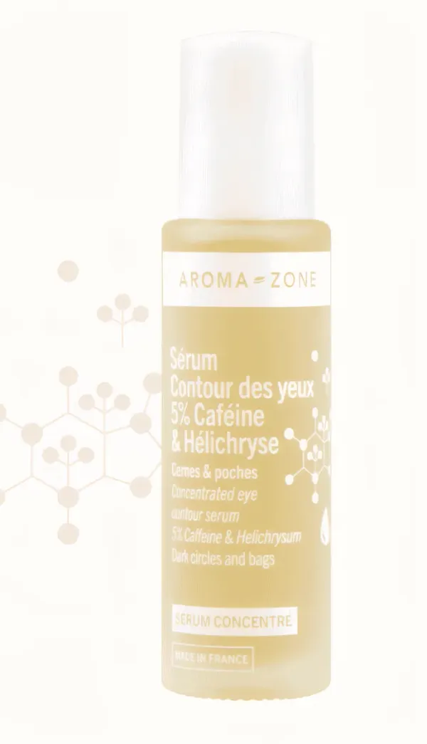 AROMA - ZONE - Serum contour des yeux caféine 5% & hélichryse - 15 ml
