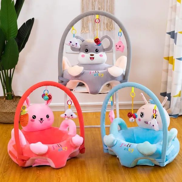 Canapé en Peluche Forme Animaux Mignon, Protection pour Bébé 0-3 Ans