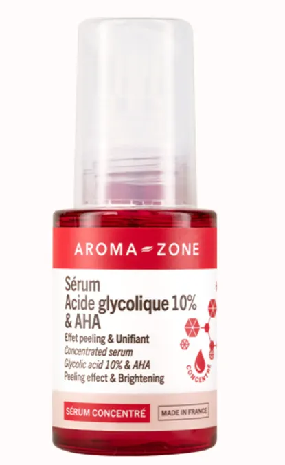AROMAZONE - Sérum concentré Acide glycolique 10% & AHA - 30ml