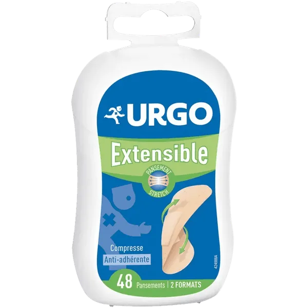 URGO – Pansements Extensibles Strech Anti-adhérente 48 pcs