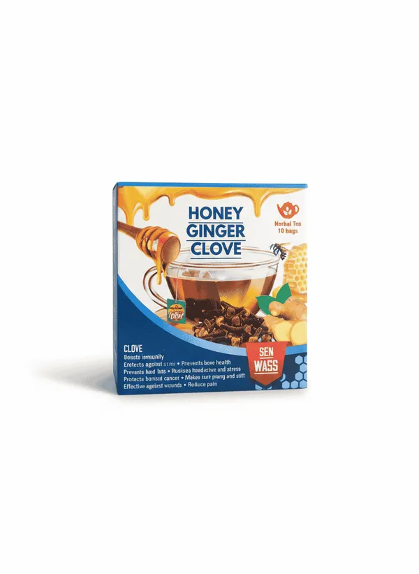 Sen Wass – Thé Miel, Gingembre & Clou de Girofle – Pack de 10 Sachets