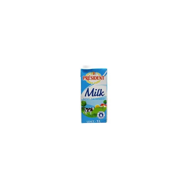Président Lait 1/2 Ecrémé Brique 1L