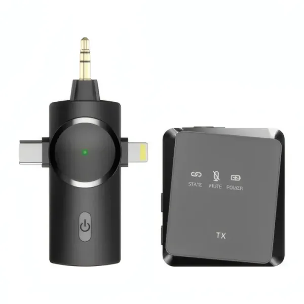 Micro Cravate Sans Fil AP009-3IN1 - Réduction de Bruit