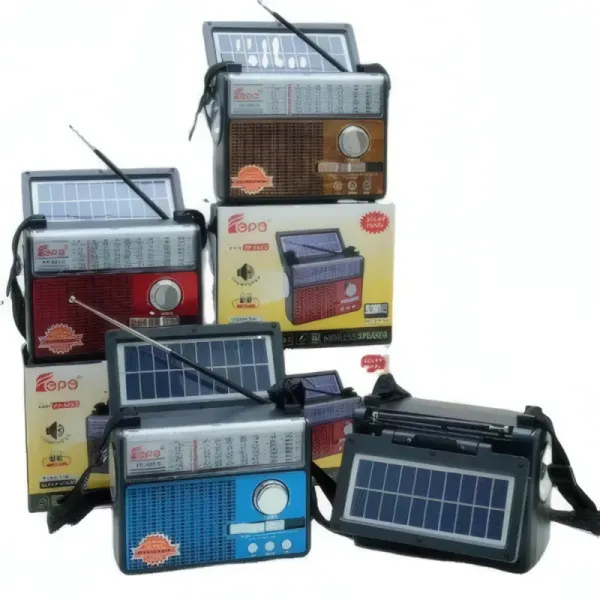 Radio Solaire Portable FEPE FP-603-S avec Bluetooth