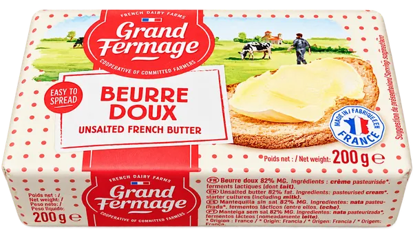 Beurre doux Grand Fermage 200 g