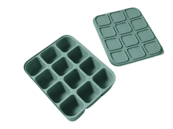Moule de conservation alimentaire pour bébé en silicone - 12 Compartiments