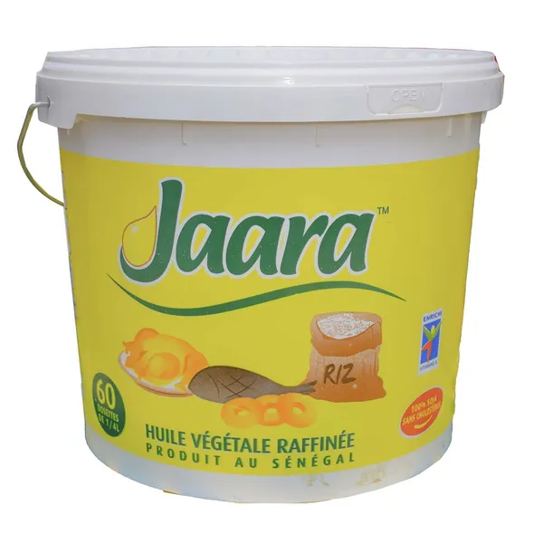 Jaara seau huile végétale raffinée x60 dosettes 250ml