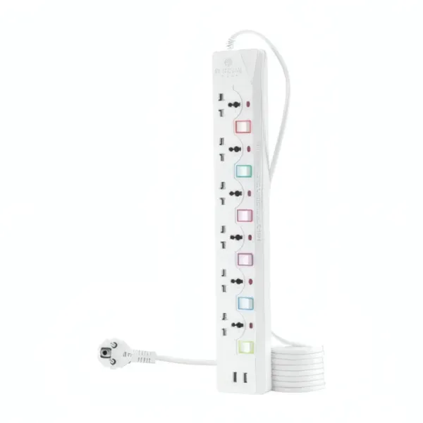 Multiprise Électrique R SCAR RS-226U avec 2 Ports USB