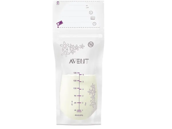 PHILIPS AVENT - Lot de 25 sachets de conservation de lait maternel - 180ML