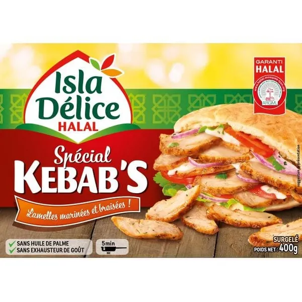 Kebab volaille émincée ID 400 g