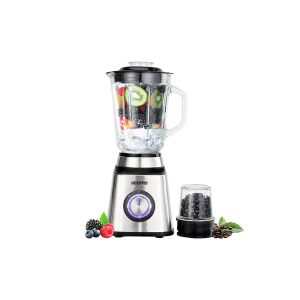 2 en 1 Mixeur/Blender Geepas GSB44076N en acier inoxydable