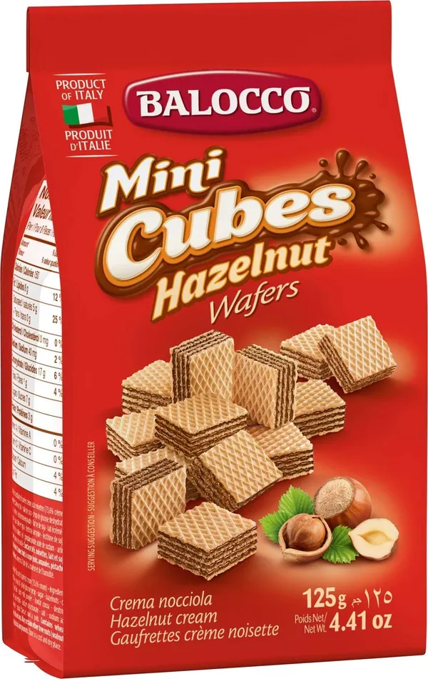 BALOCCO – Biscuit Mini Cube à la noisette - 125 g