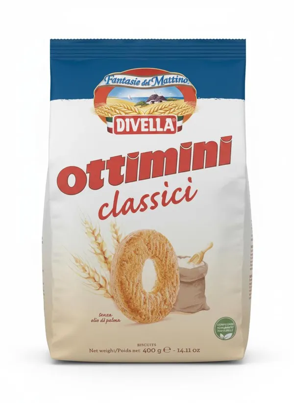 DIVELLA – Ottimini Biscuits Sablés Traditionnels Italiens - 400g