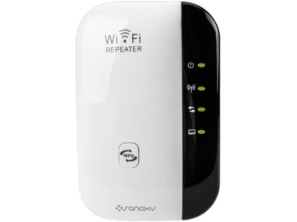 SANOXY Répéteur WiFi 300 Mbps – Amplificateur de Signal WiFi Universel