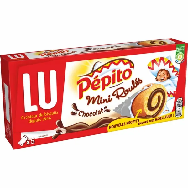 LU - Pepito Mini Roulés - Goût Chocolat - x5 - 150 g