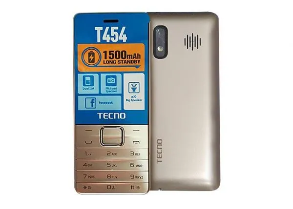Telephone  TECNO Dual SIM RADIO Fm gold T454