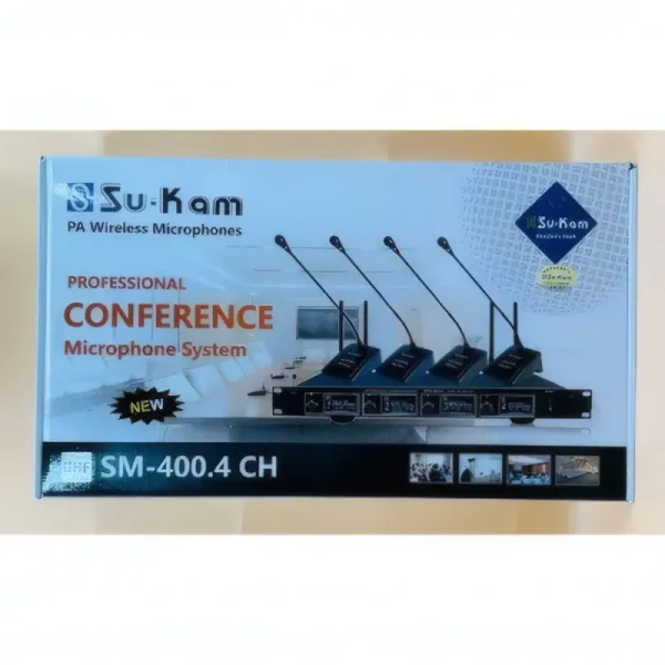 Kit de Micros Sans Fil Professionnels Su-Kam SM-400.4 CH